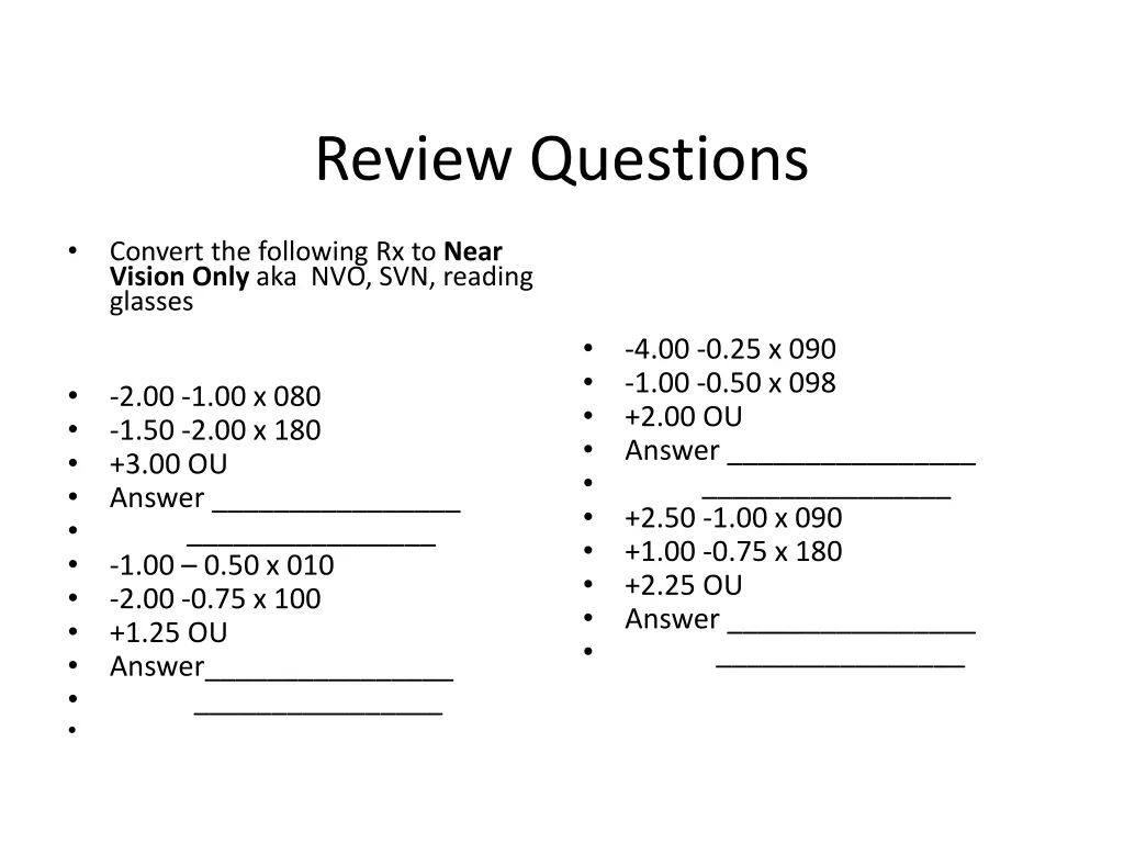 review questions 1