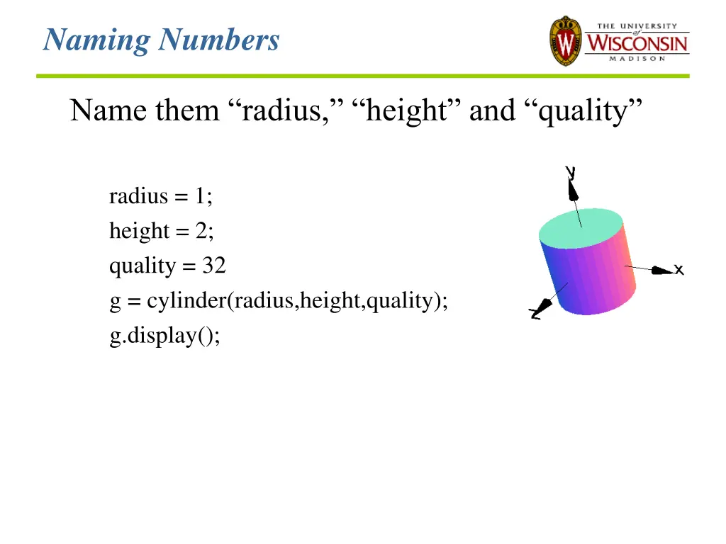naming numbers