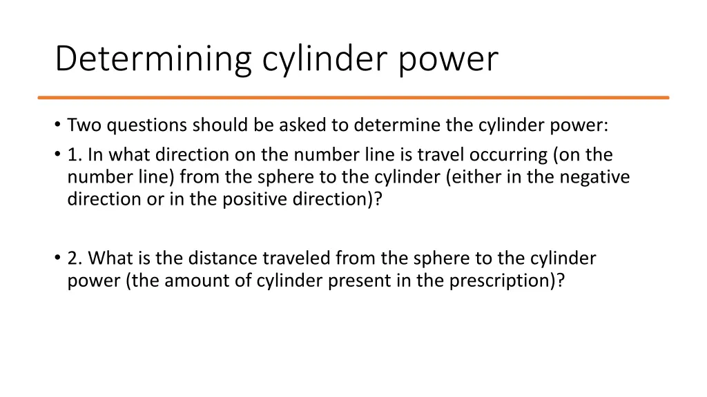 determining cylinder power