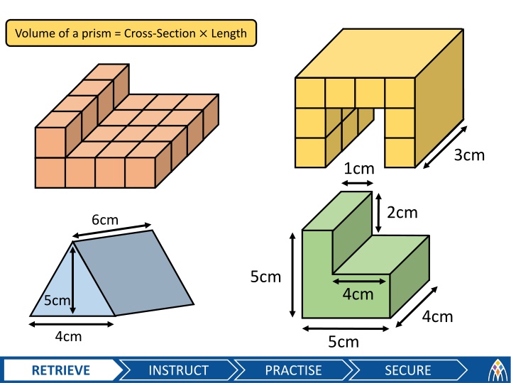 volume of a prism cross section length