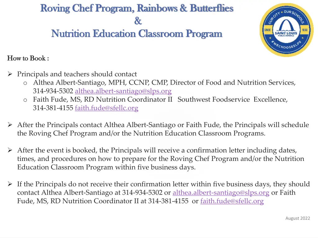 roving chef program rainbows butterflies roving 1