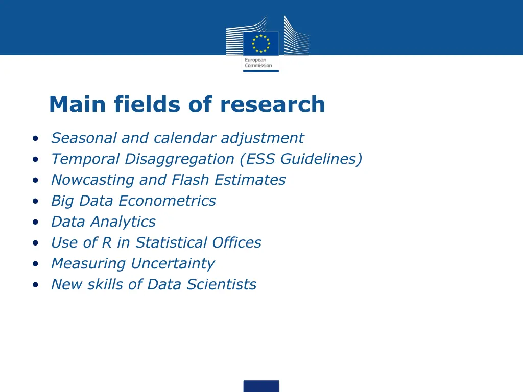 main fields of research