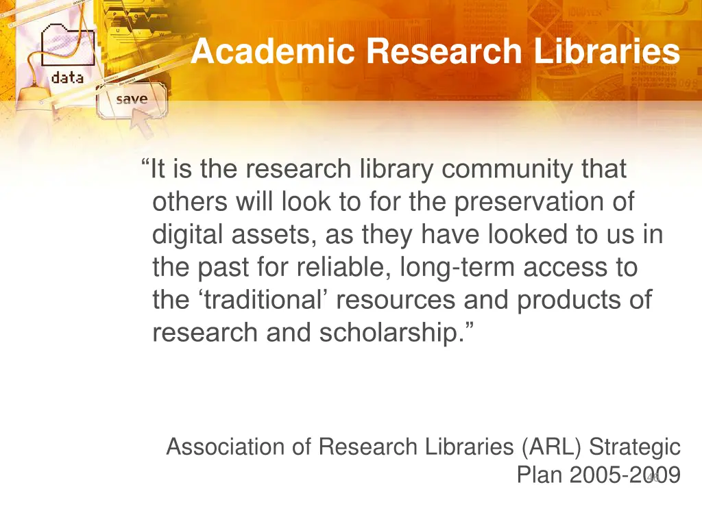 academic research libraries