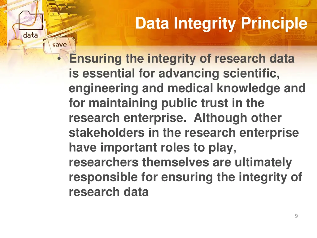 data integrity principle