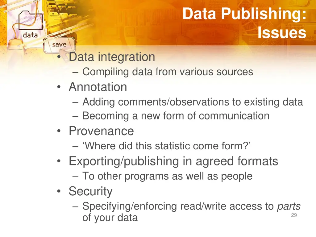 data publishing