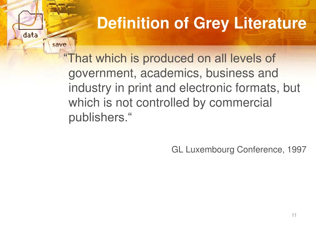 definition of grey literature