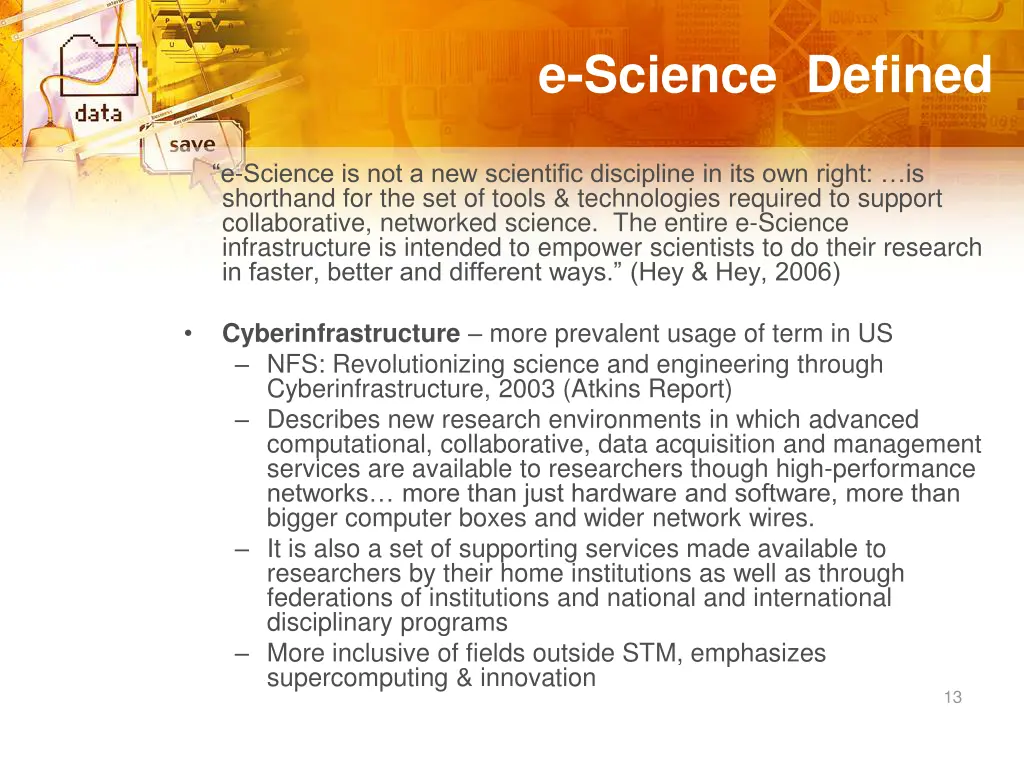 e science defined