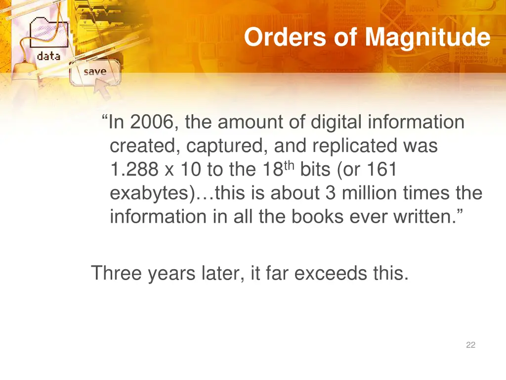 orders of magnitude