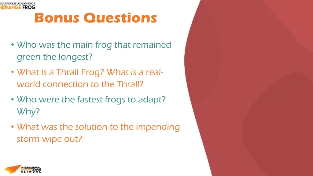 bonus questions