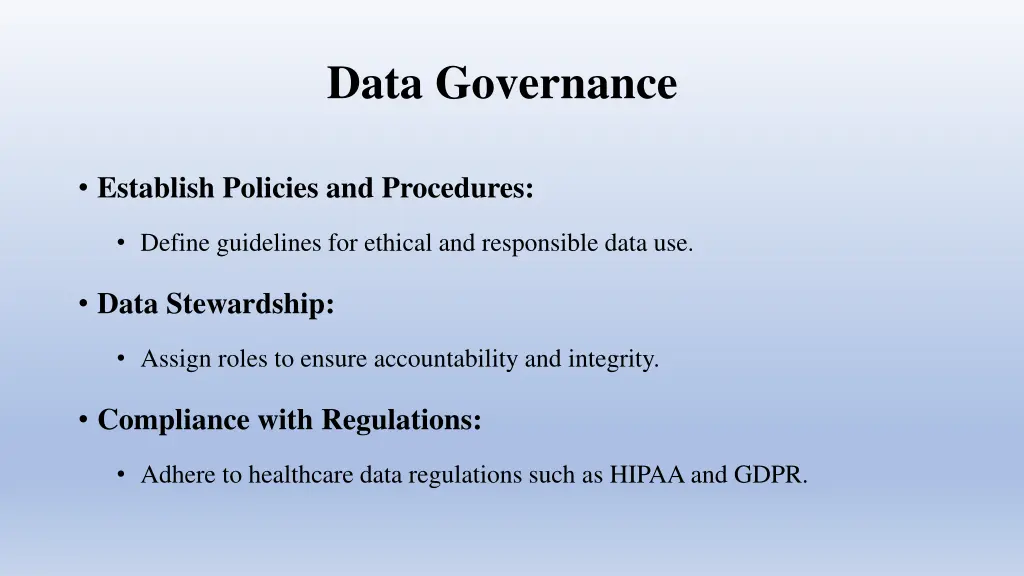 data governance