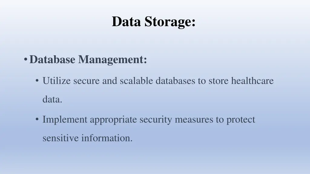 data storage