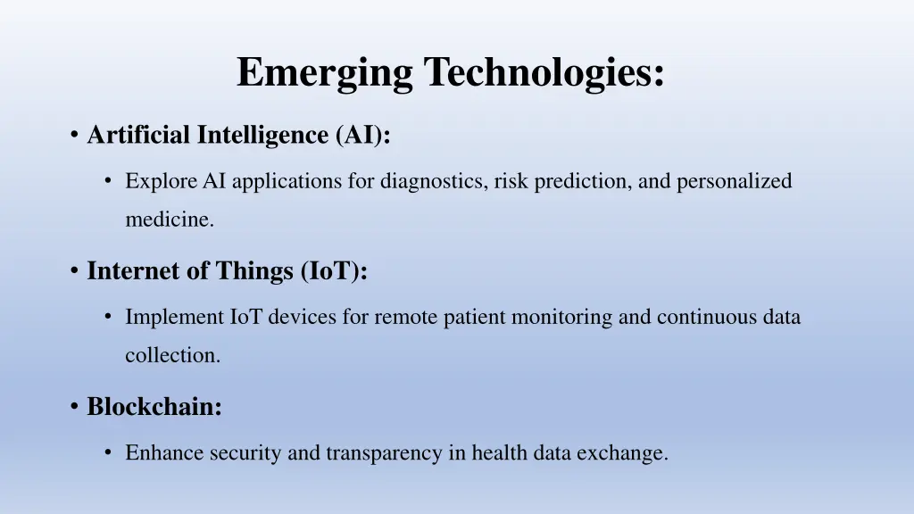 emerging technologies