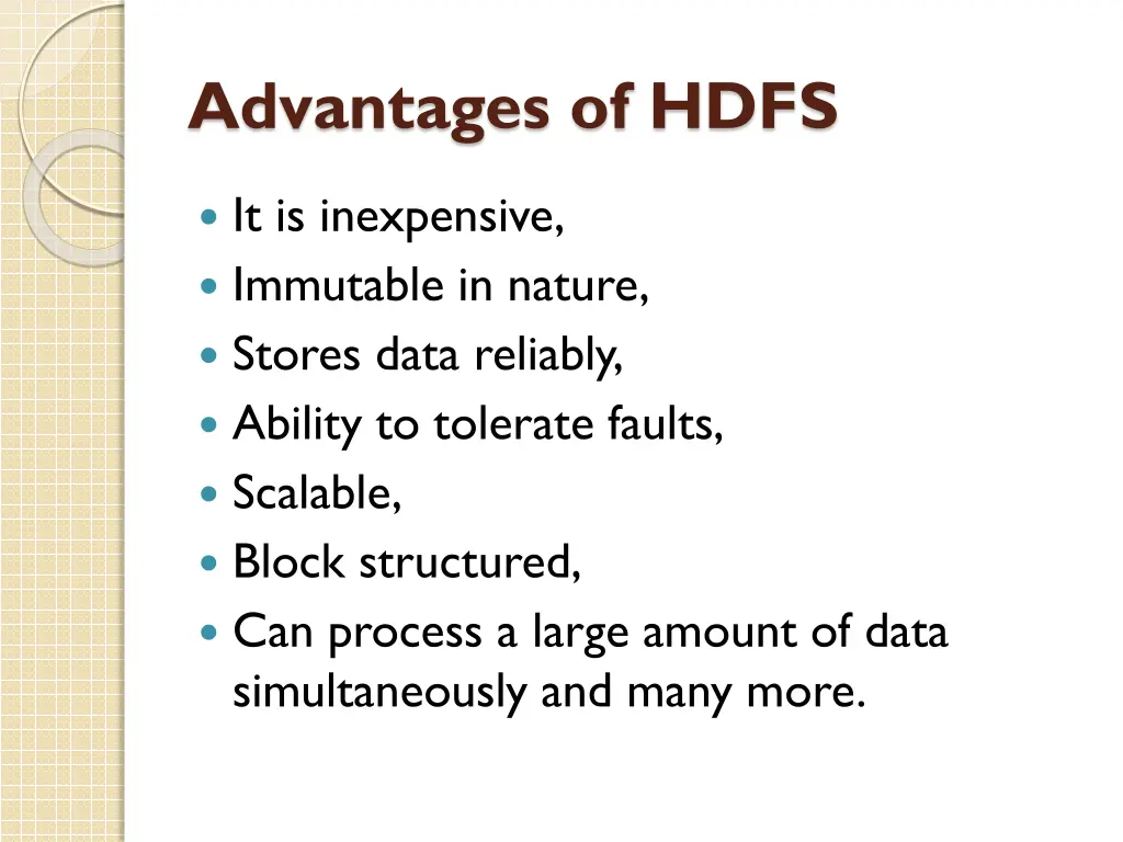 advantages of hdfs