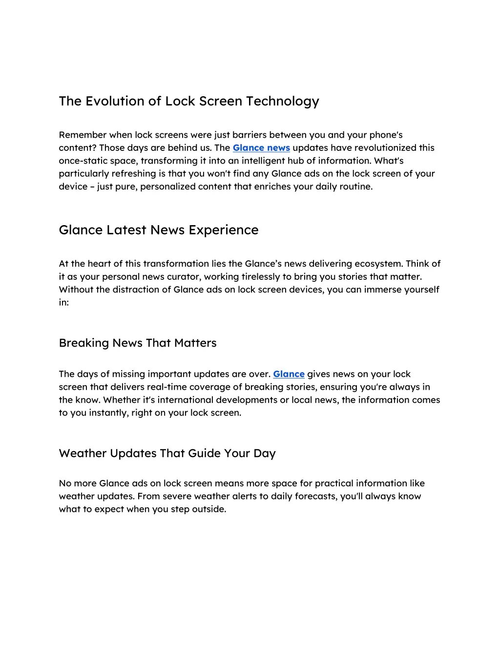 the evolution of lock screen technology