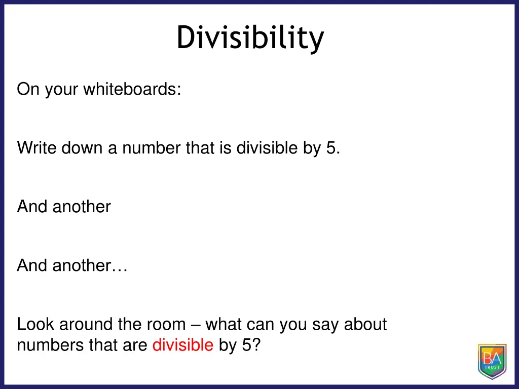 divisibility 1