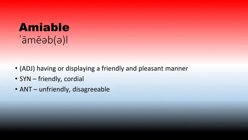 amiable m b l
