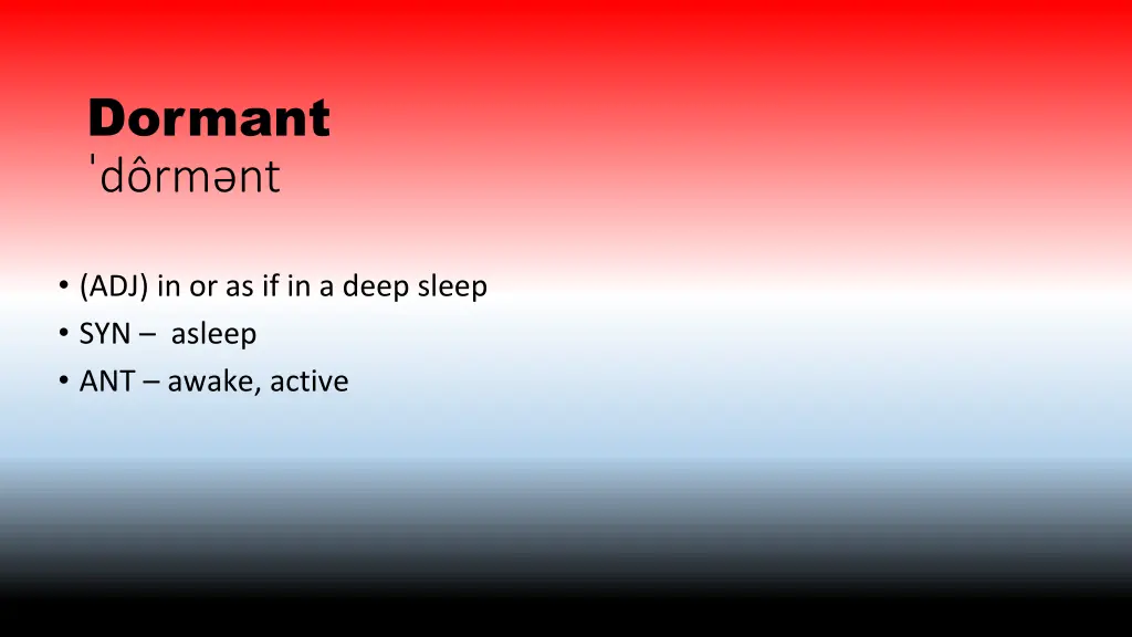 dormant d rm nt