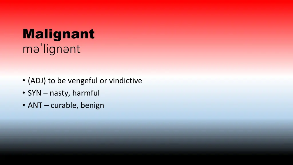 malignant m li n nt