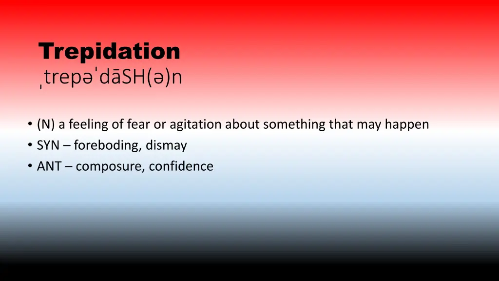 trepidation trep d sh n
