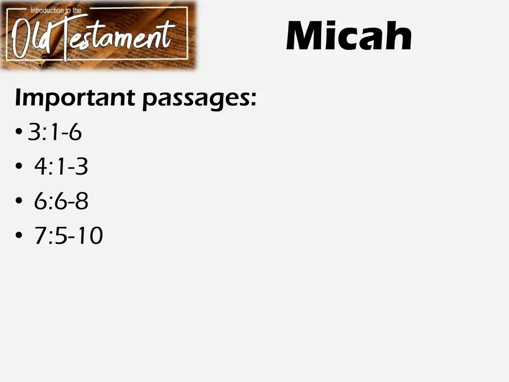 micah 3