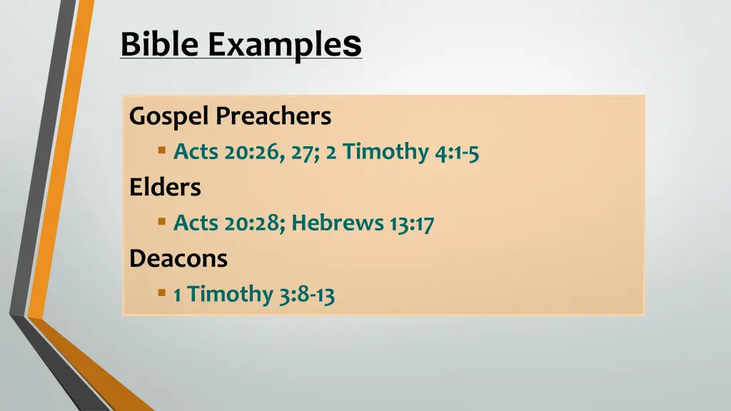 bible example s