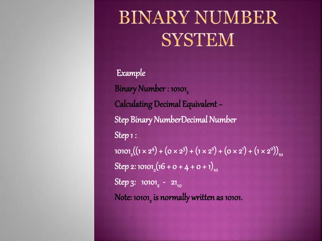 binary number system 1