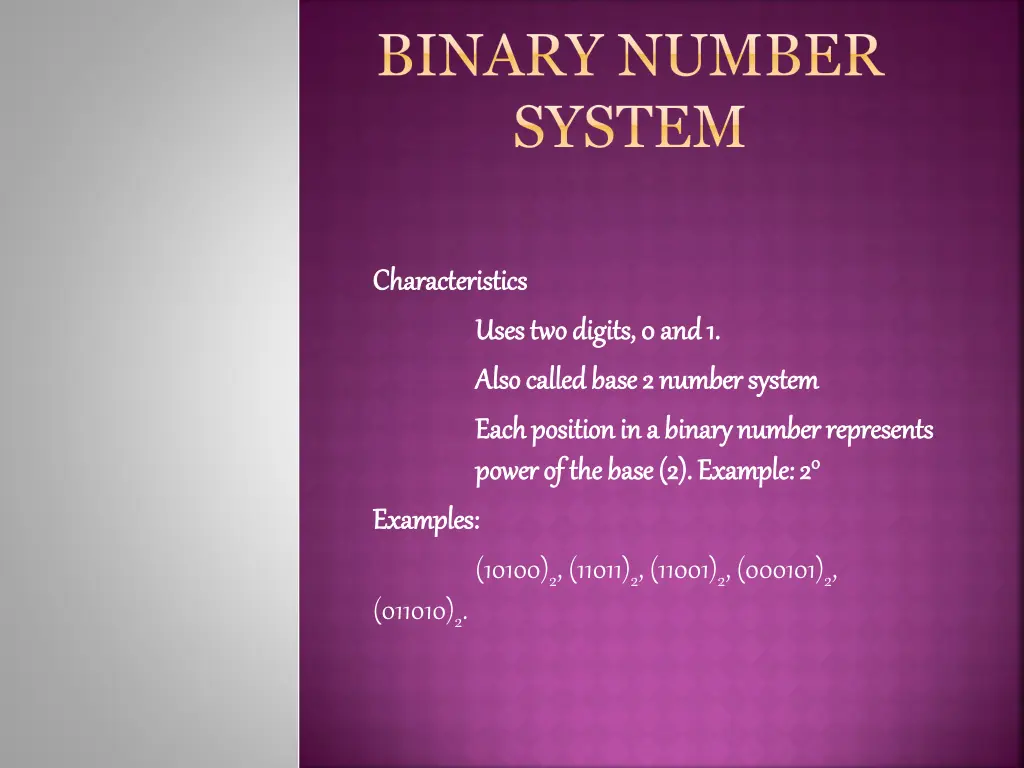 binary number system