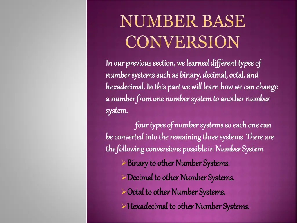 number base conversion