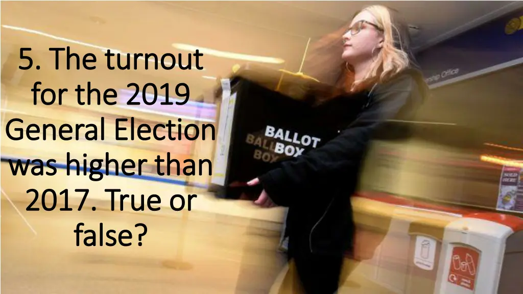 5 the turnout 5 the turnout for the 2019
