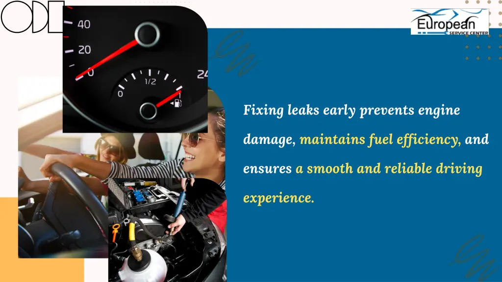 fixing leaks early prevents engine