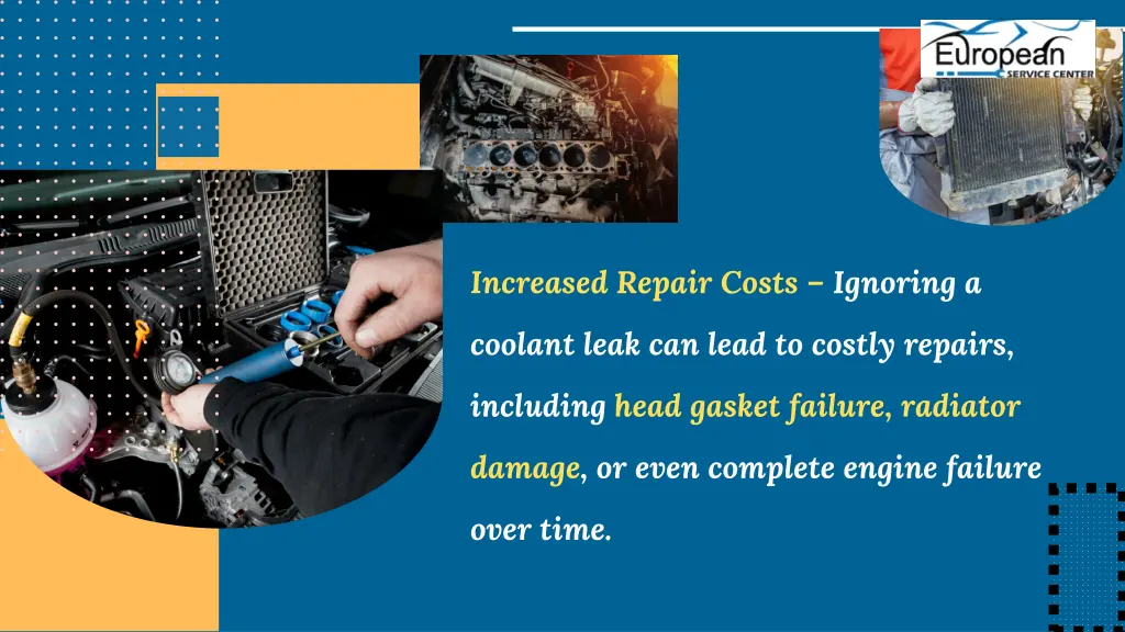increased repair costs ignoring a