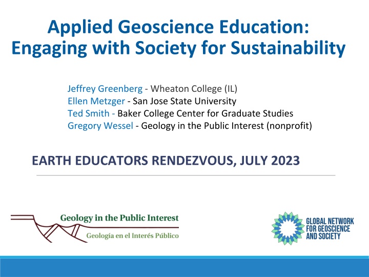 applied geoscience education engaging with