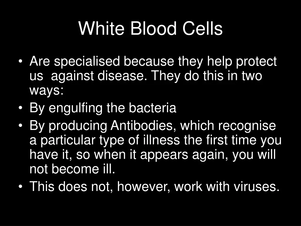 white blood cells