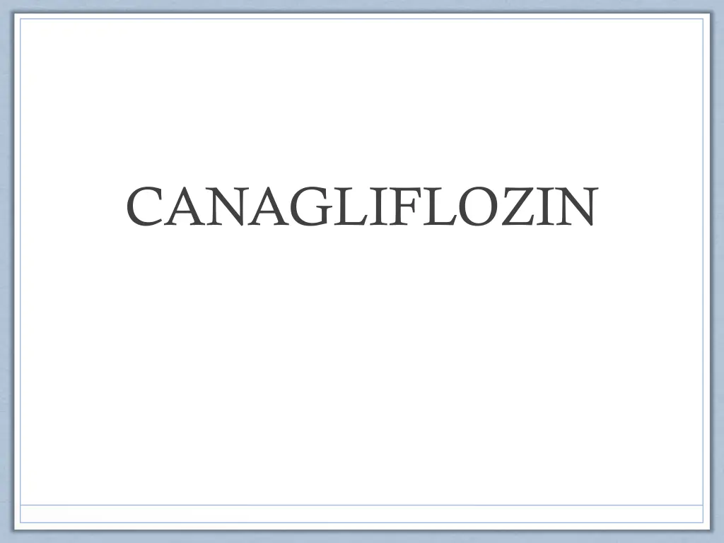 canagliflozin
