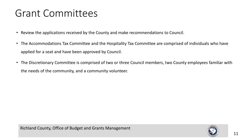 grant committees