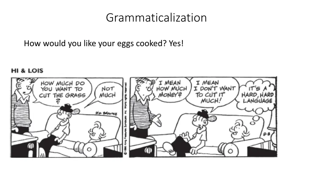 grammaticalization
