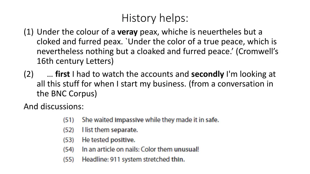 history helps