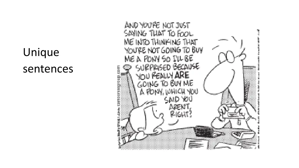 unique sentences