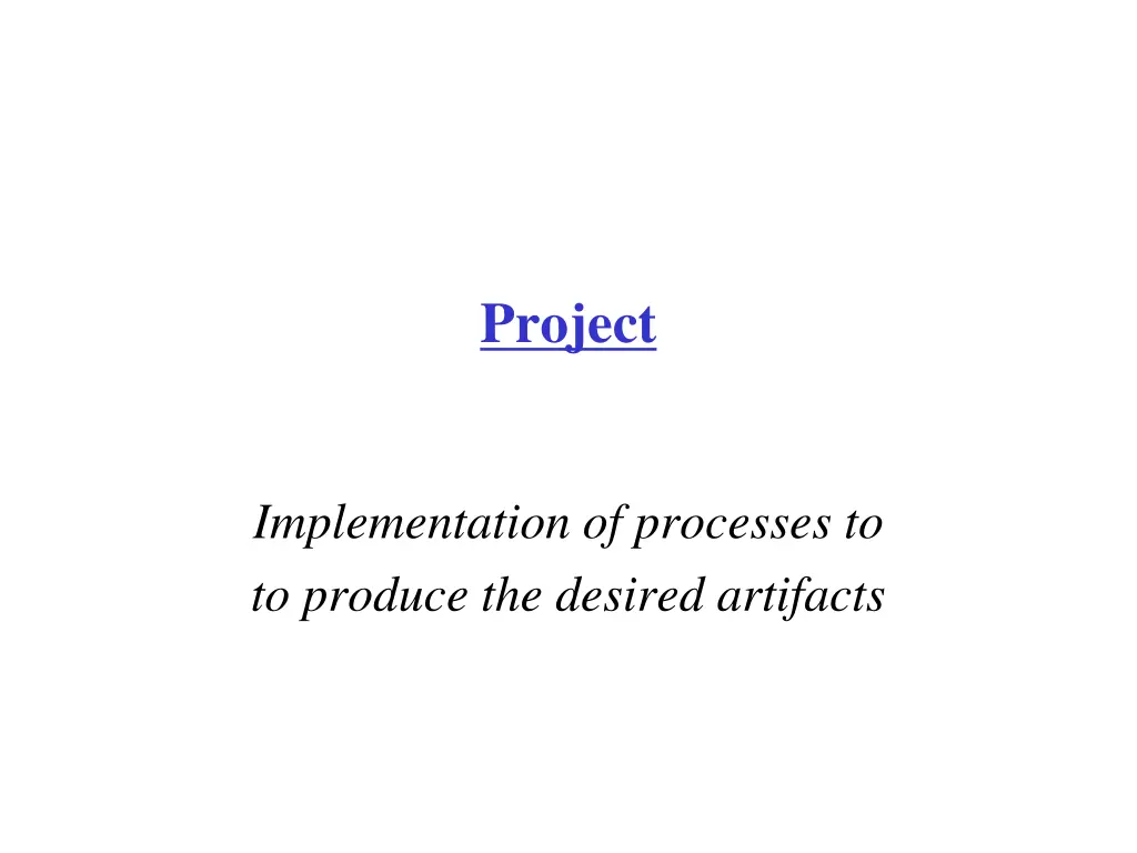 project