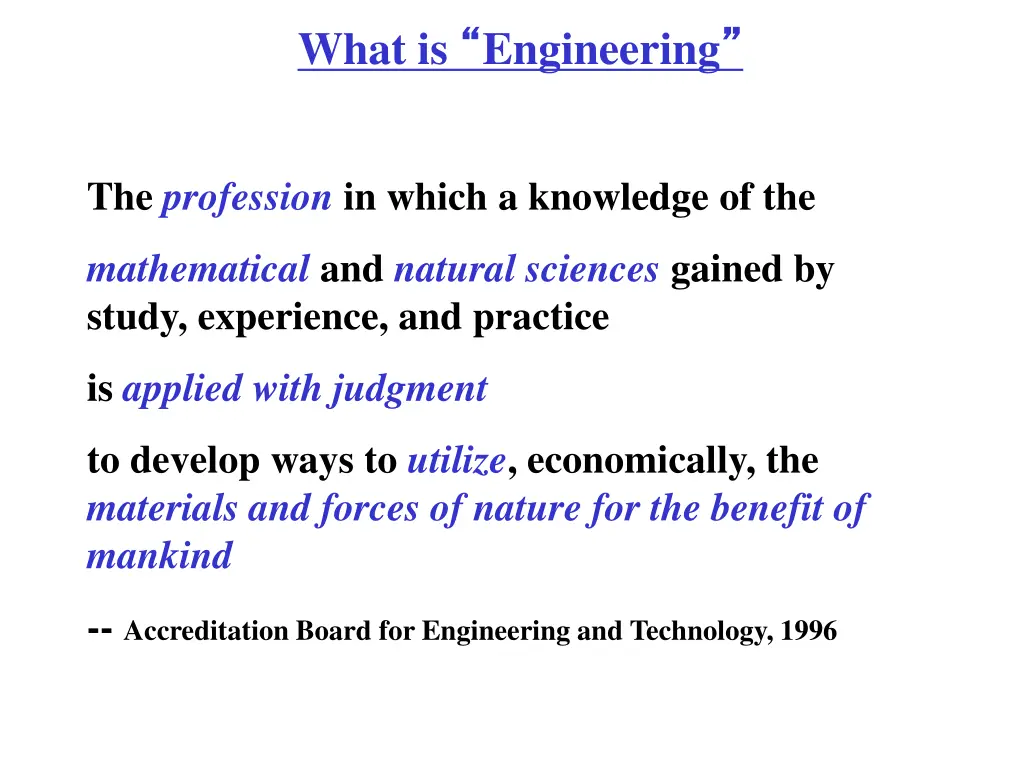 what is engineering