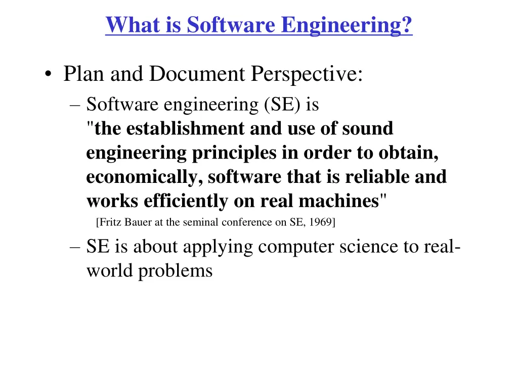 what is software engineering