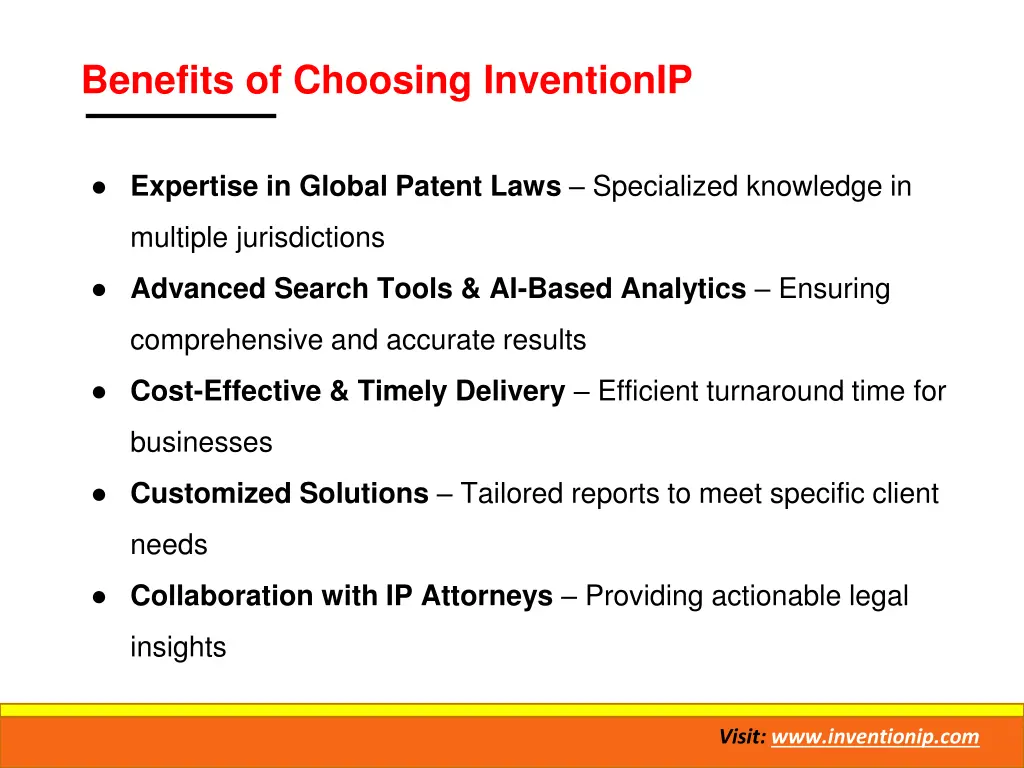 benefits of choosing inventionip