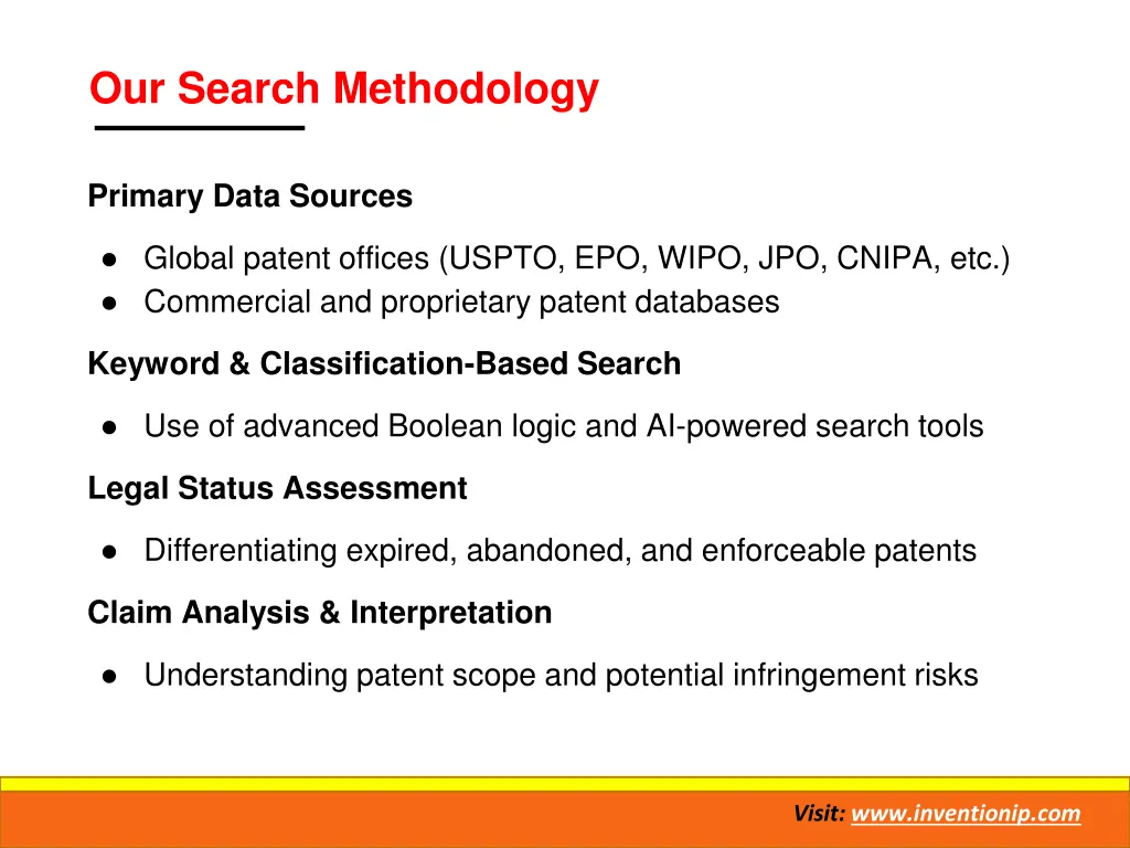 our search methodology