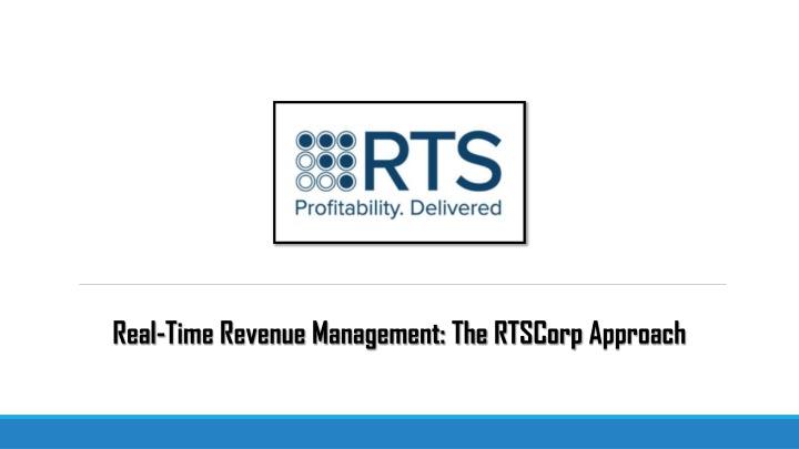 real time revenue management the rtscorp approach