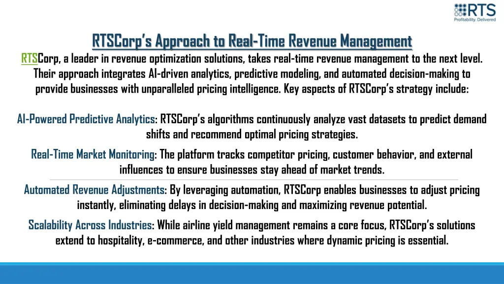 rtscorp s approach to real time revenue