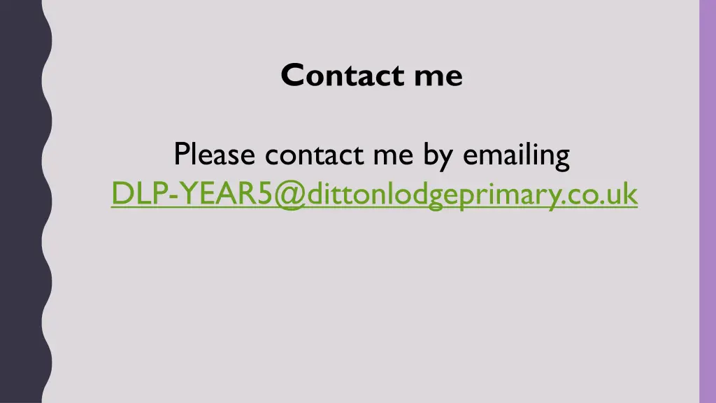 contact me