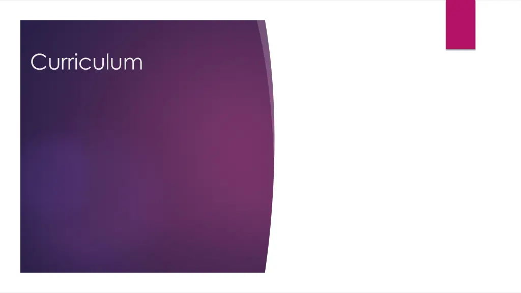 curriculum