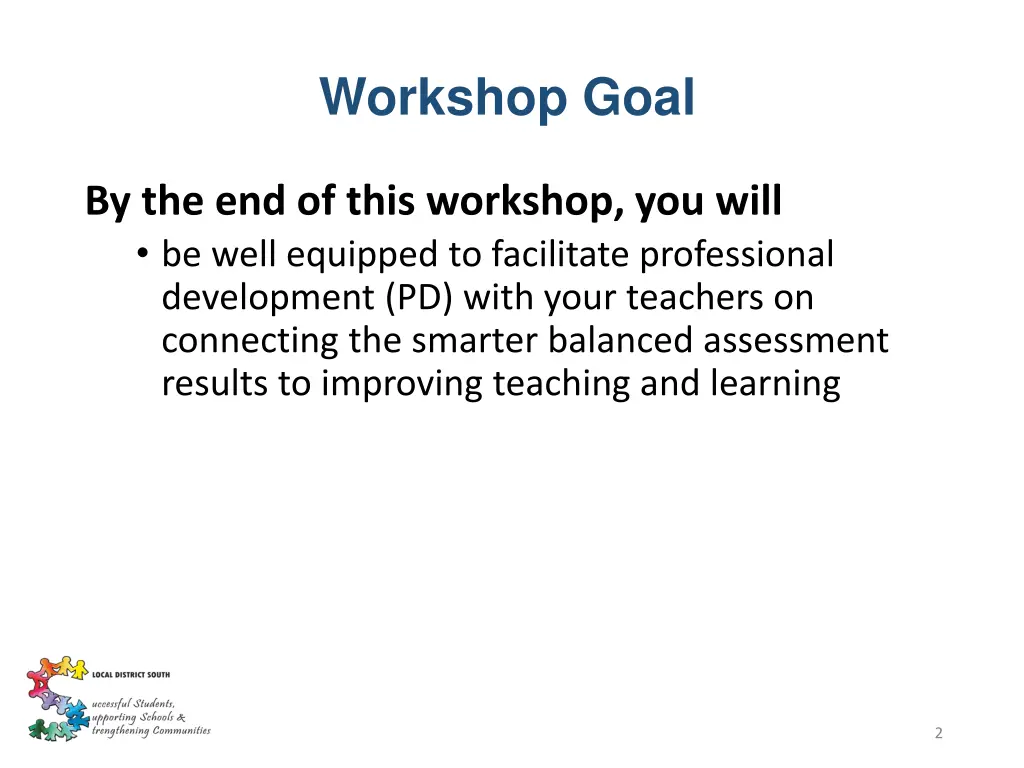 workshop goal