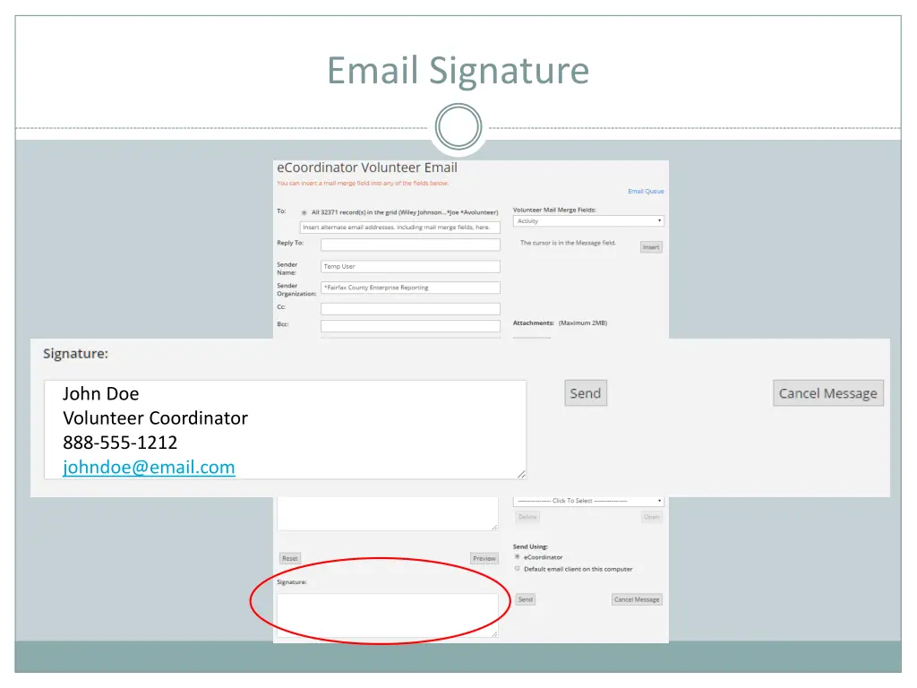 email signature