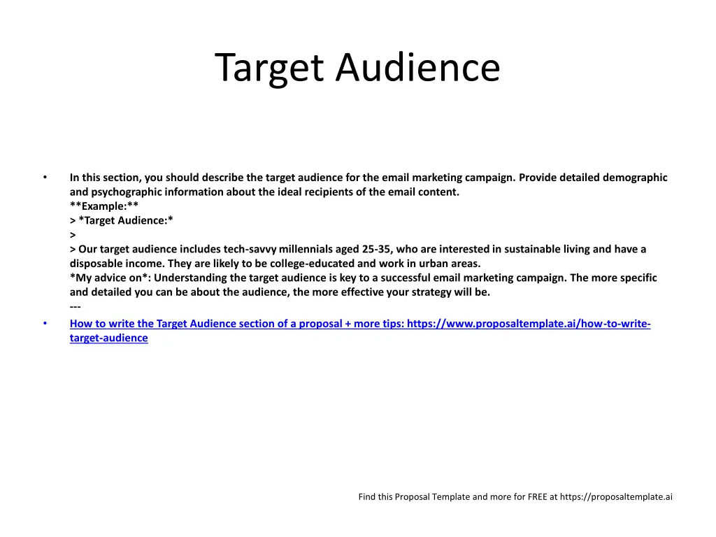 target audience